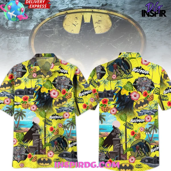 Batman Comic Vibes Tropical Hawaiian Shirt