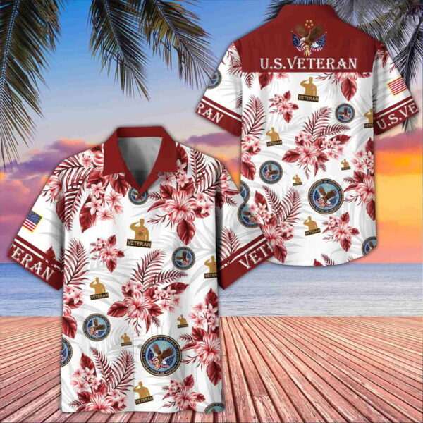 Premium US Veterans Hawaiian Shirt Gifts For US Veterans Gifts On Memorial Day Father's Day Armed Forces Day Veterans Day