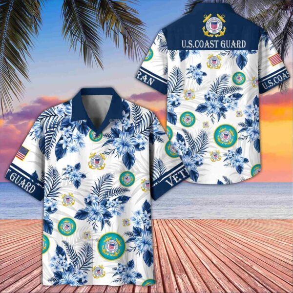 Premium US  Cost Guard Veterans Hawaiian Shirt Gifts For US Veterans Gifts On Memorial Day Father's Day Armed Forces Day Veterans Day