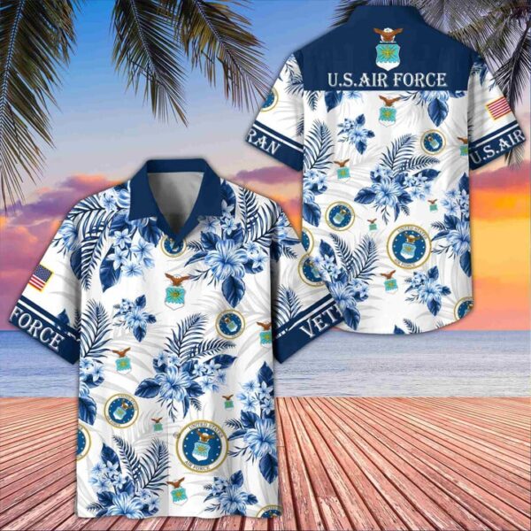 Premium US  Air Force Veterans Hawaiian Shirt Gifts For US Veterans Gifts On Memorial Day Father's Day Armed Forces Day Veterans Day