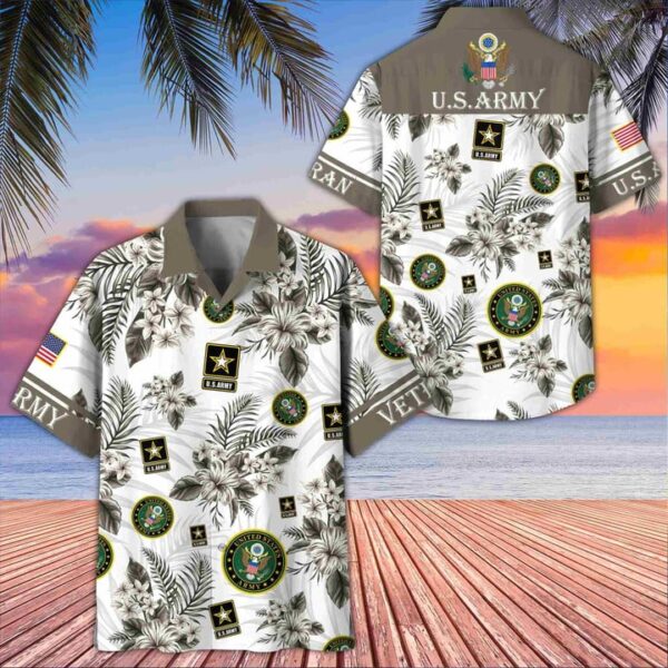 Premium US  Army Veterans Hawaiian Shirt Gifts For US Veterans Gifts On Memorial Day Father's Day Armed Forces Day Veterans Day