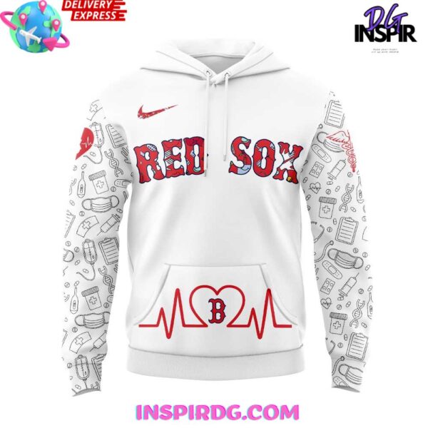 Boston Red Sox Nurses Appreciation 2025 Hoodie - Image 2