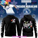 Dodgers x Takashi Murakami 2025 MLB Black Hoodie