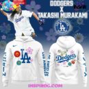 Dodgers x Takashi Murakami 2025 MLB White Hoodie