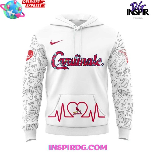 St.Louis Cardinals Nurses Appreciation 2025 Hoodie - Image 2
