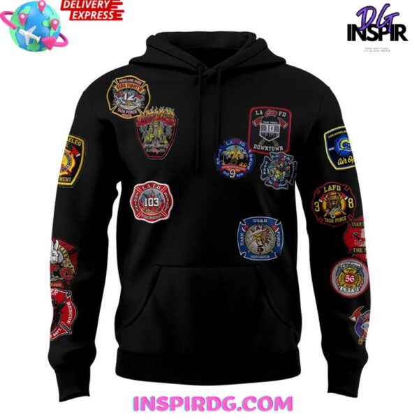 Los Angeles Rams x Kevin Leonel LAFD 2025 Hoodie - Image 2