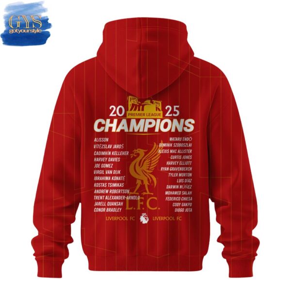 Liverpool 2025 Premier League Champions Special Edition Hoodie - Image 3