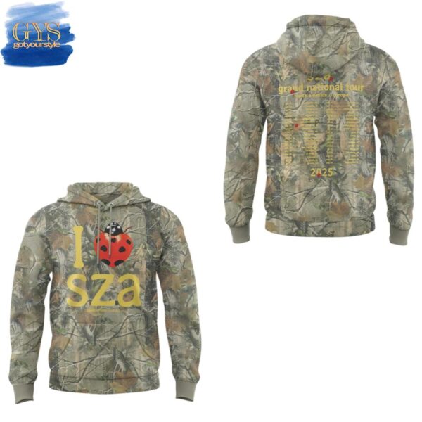 SZA Grand National Tour Limited Edition Camo Hoodie - Image 2