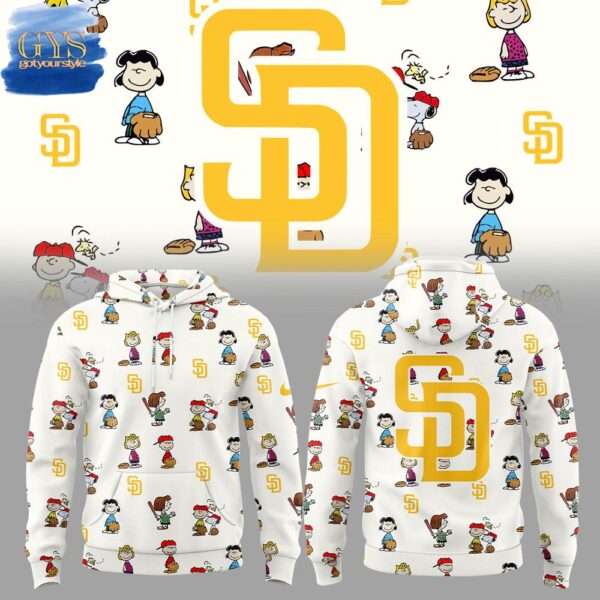 San Diego Padres Peanuts 75th Anniversary Special Premium Hoodie