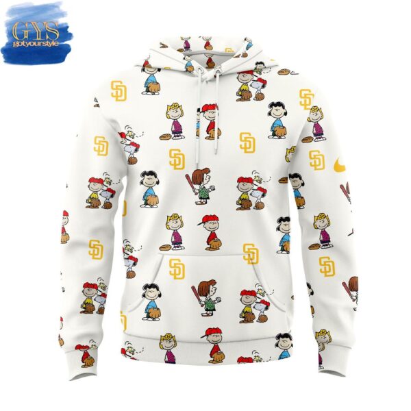 San Diego Padres Peanuts 75th Anniversary Special Premium Hoodie - Image 2