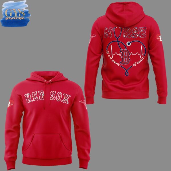 Red Sox NURSES NIGHT Limited Premium Hoodie - Image 2