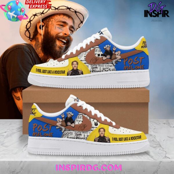 Post Malone Coachella 2025 Air Force 1 Sneakers