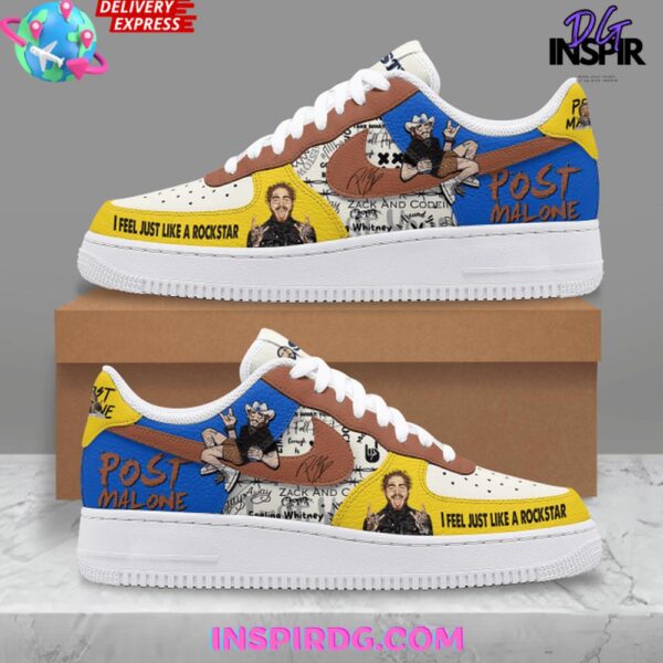 Post Malone Coachella 2025 Air Force 1 Sneakers - Image 2