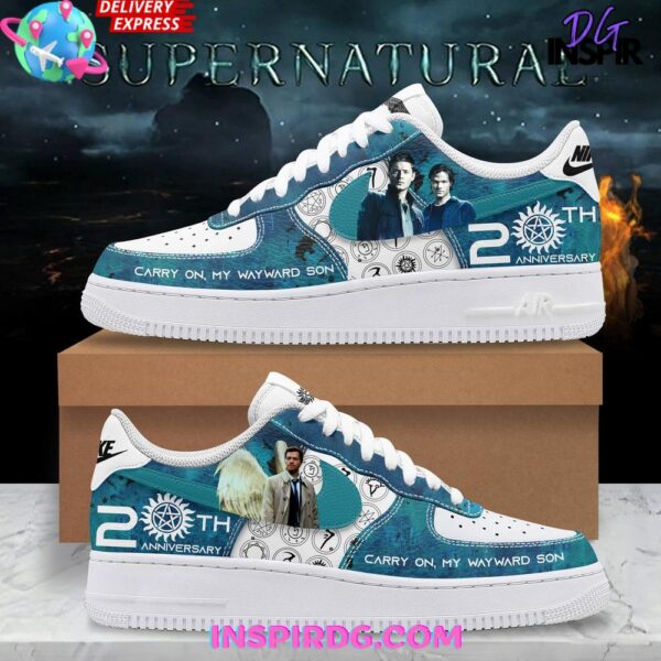 Supernatural 20th Aniversary Limited Edition Air Force 1 Sneakers