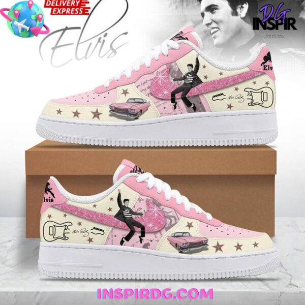 Elvis Presley Pink Cadillac Limited Edition Air Force 1 Sneakers