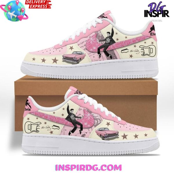 Elvis Presley Pink Cadillac Limited Edition Air Force 1 Sneakers - Image 2