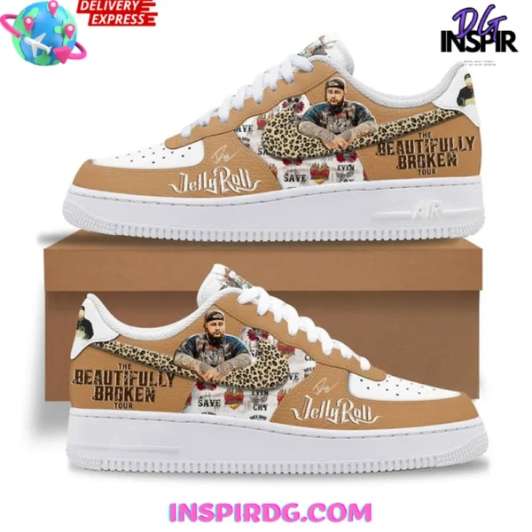 Jelly Roll Beautifully Broken Tour 2025 Air Force 1 Sneakers - Image 2