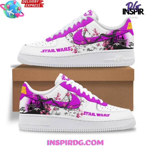Star Wars Cherry Blossom Limited Edition Air Force 1 Sneakers - Image 2