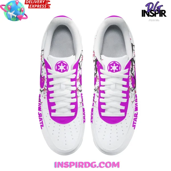Star Wars Cherry Blossom Limited Edition Air Force 1 Sneakers - Image 4