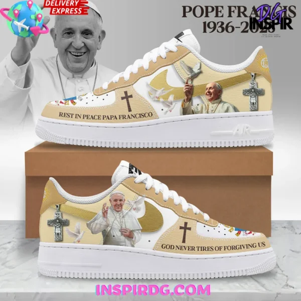 Pope Francis Memorial Limited Edition Air Force 1 Sneakers