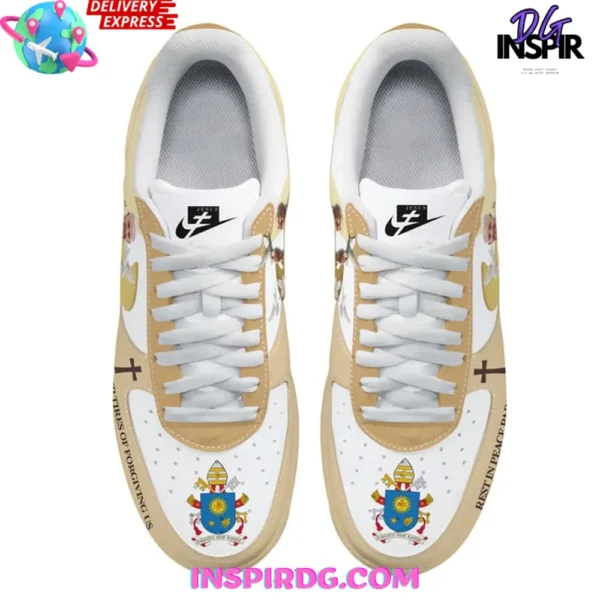 Pope Francis Memorial Limited Edition Air Force 1 Sneakers - Image 4