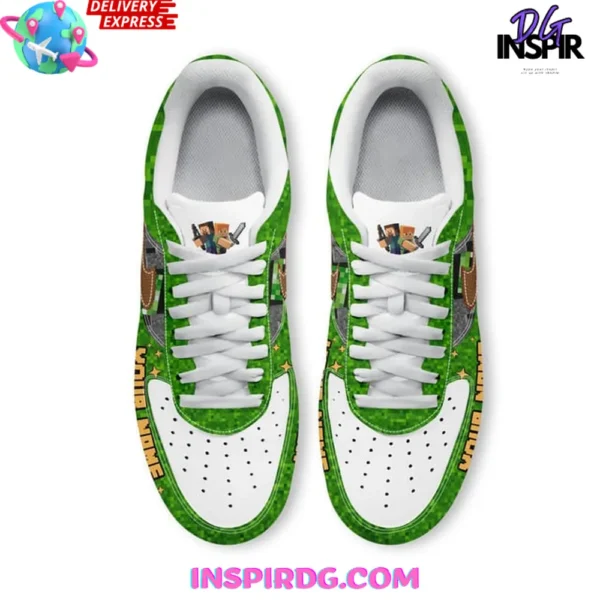 Chicken Jockey x Minecraft Limited Edition Air Force 1 Sneakers - Image 4