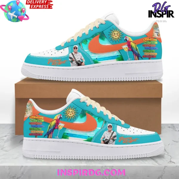 Jimmy Buffett Margaritaville Tribute Air Force 1 Sneakers - Image 2
