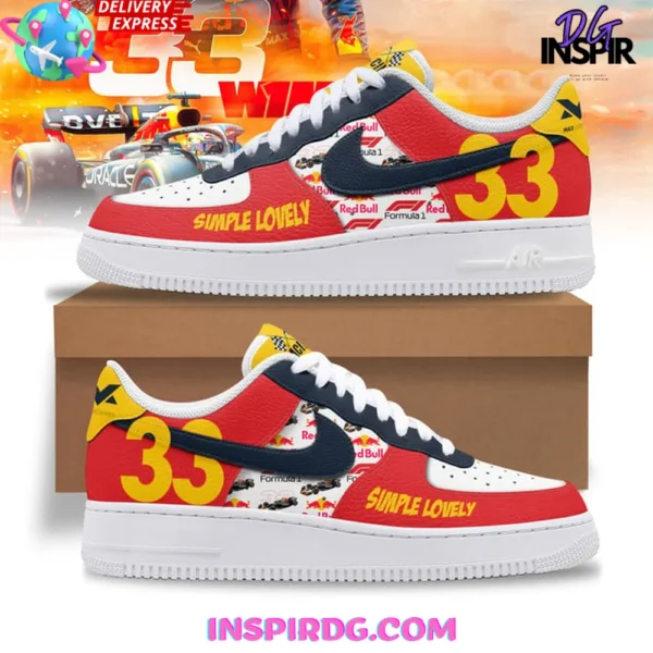 Max Verstappen Simple Lovely Limited Edition Air Force 1 Sneakers