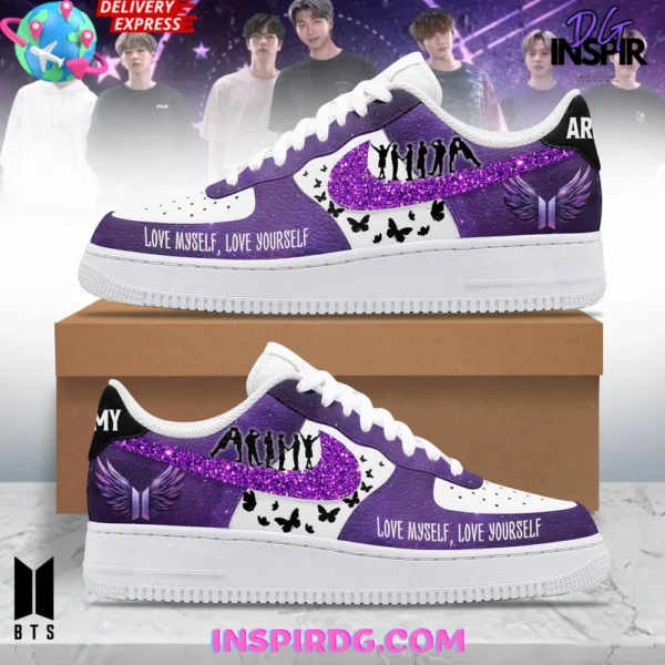 BTS Love Myself Love Yourself Limited Edition Air Force 1 Sneakers