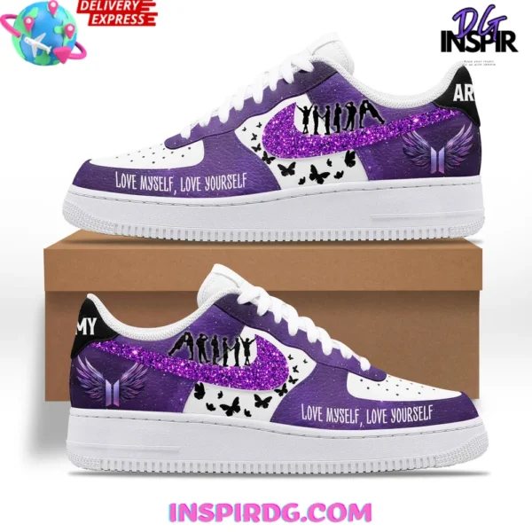 BTS Love Myself Love Yourself Limited Edition Air Force 1 Sneakers - Image 2
