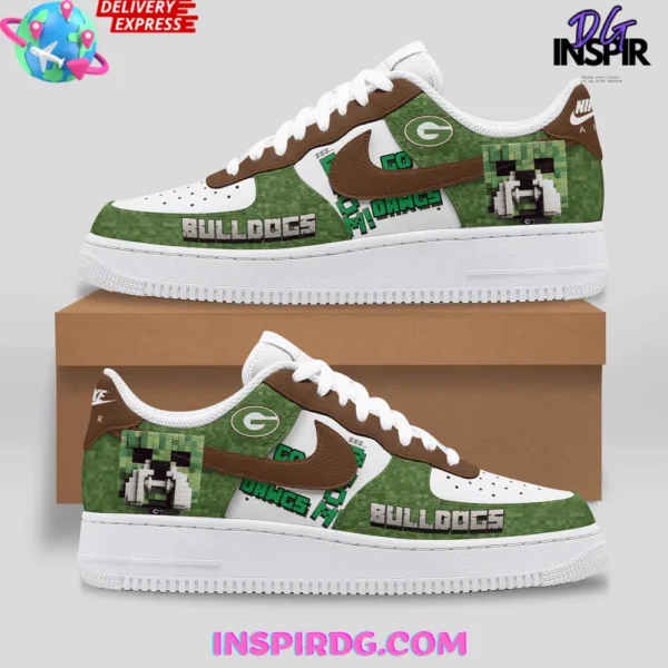 Georgia Bulldogs x Minecraft Limited Edition Air Force 1 Sneakers - Image 2