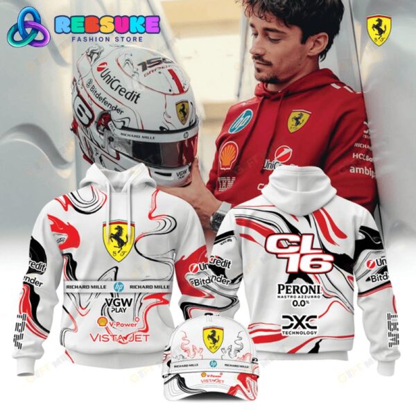 Charles Leclerc Scuderia Ferrari 2025 Limited Hoodie Set