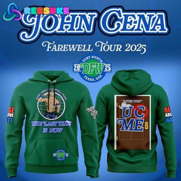 Green John Cena Farewell Tour 2025 Dallas Hoodie, Cap