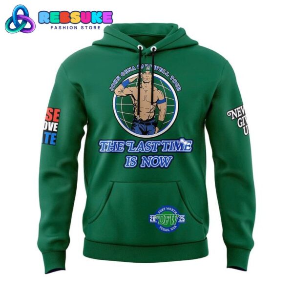 Green John Cena Farewell Tour 2025 Dallas Hoodie, Cap - Image 2