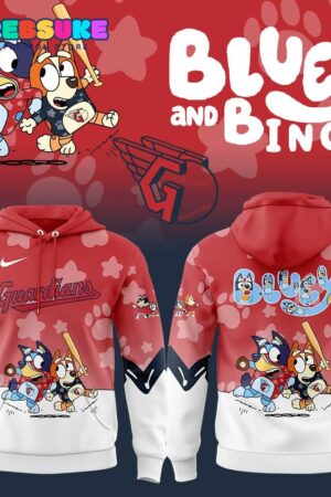 Cleveland Guardians Bluey and Bingo Hoodie Set