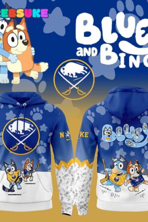 Buffalo Sabres Bluey and Bingo Hoodie Set