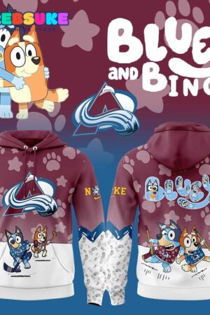 Colorado Avalanche Bluey and Bingo Hoodie Set
