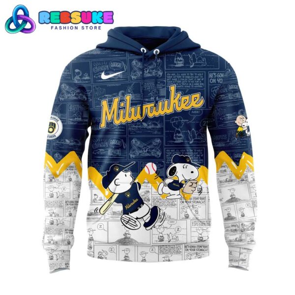 Milwaukee Brewers 75th Anniversary of Peanuts Hoodie Set - Image 2