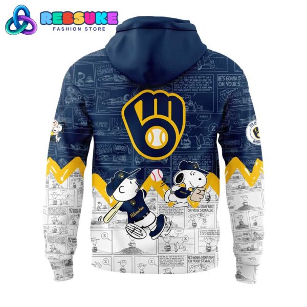 Milwaukee Brewers 75th Anniversary of Peanuts Hoodie Set - Image 3