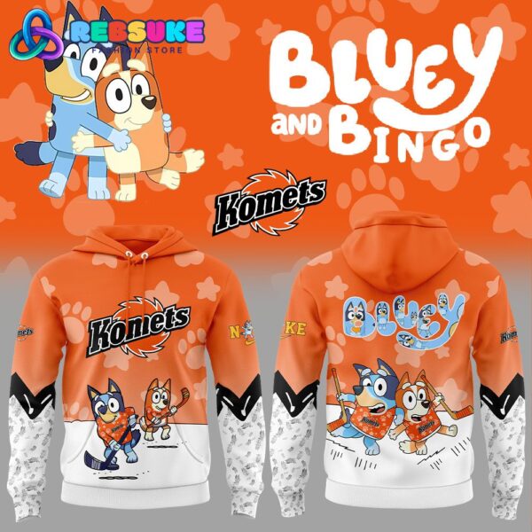 Fort Wayne Komets Bluey and Bingo Hoodie Set