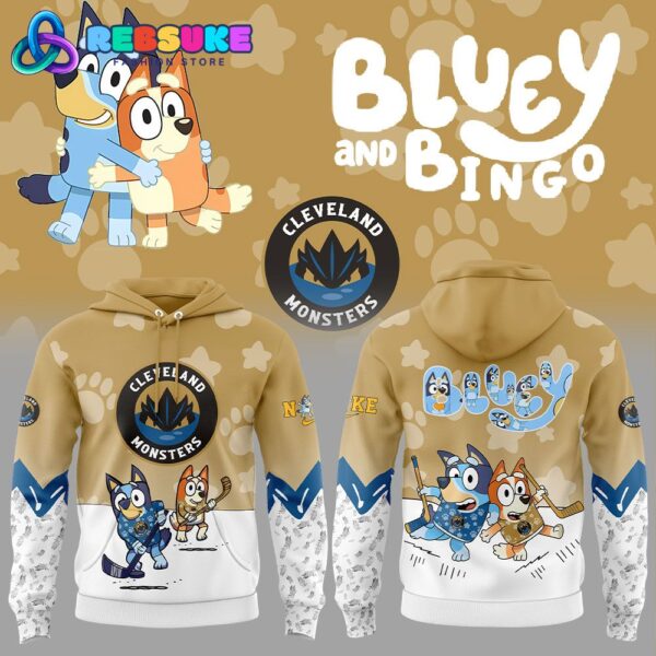 Cleveland Monsters Bluey and Bingo Hoodie Set