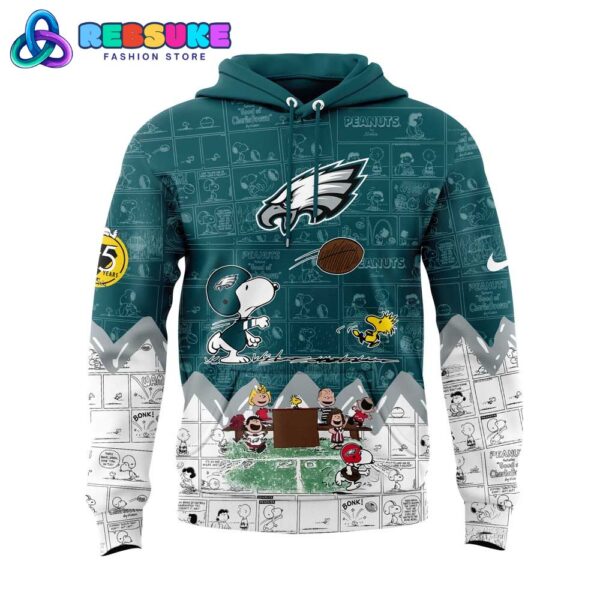 Philadelphia Eagles 75th Anniversary of Peanuts Hoodie Set - Image 2