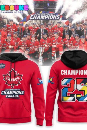 Canada 2025 4 Nations Face Off Champions Combo Hoodie Set