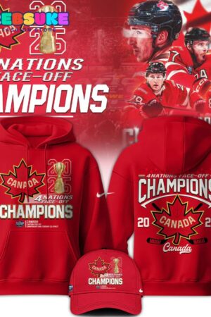 Canada Fanatics Steel 2025 4 Nations Face-Off Champions Hoodie Set