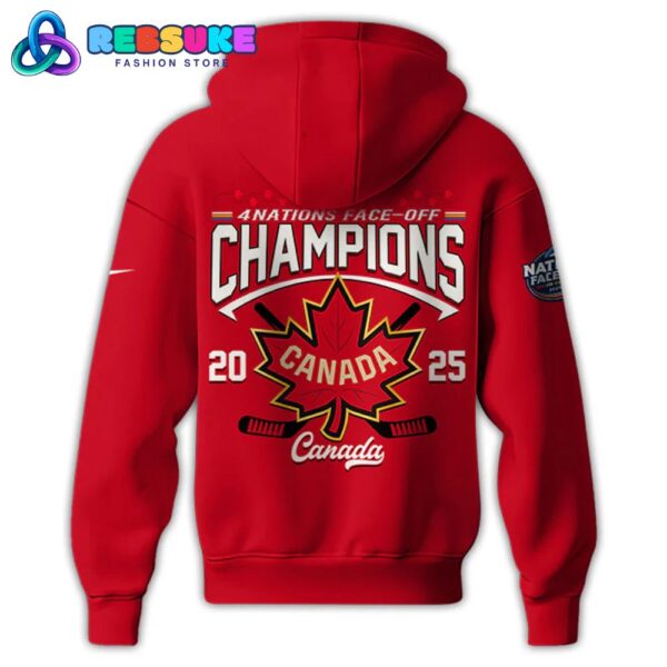 Canada Fanatics Steel 2025 4 Nations Face-Off Champions Hoodie Set - Image 2