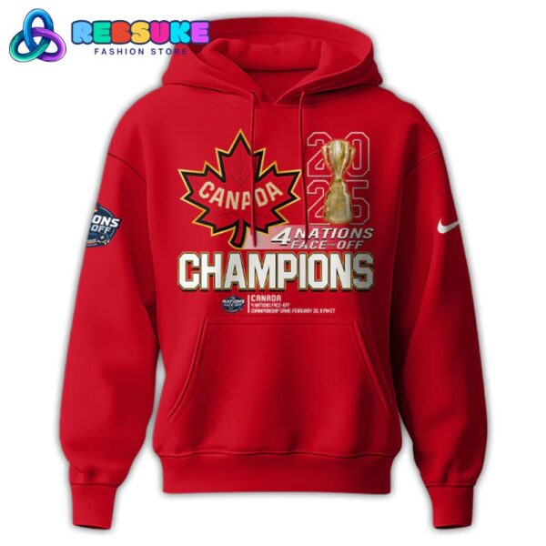 Canada Fanatics Steel 2025 4 Nations Face-Off Champions Hoodie Set - Image 3