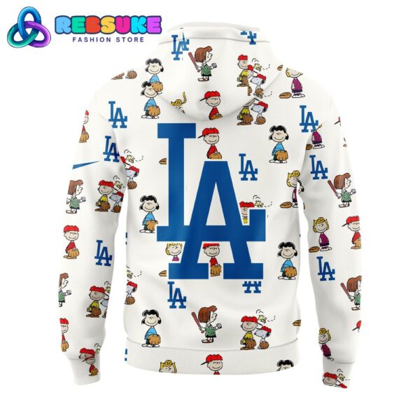 Los Angeles Dodgers Peanuts 75th Anniversary Hoodie, Cap - Image 4