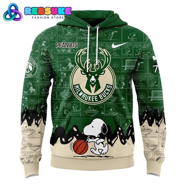 Milwaukee Bucks NBA 75th Anniversary of Peanuts Hoodie Set - Image 2