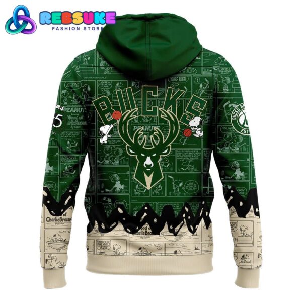 Milwaukee Bucks NBA 75th Anniversary of Peanuts Hoodie Set - Image 3