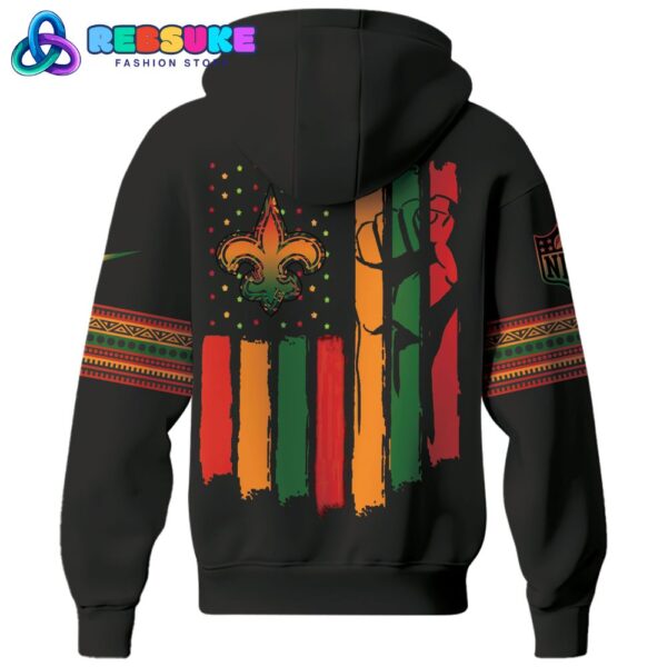 New Orleans Saints NFL Black History Month Hoodie Set - Image 5